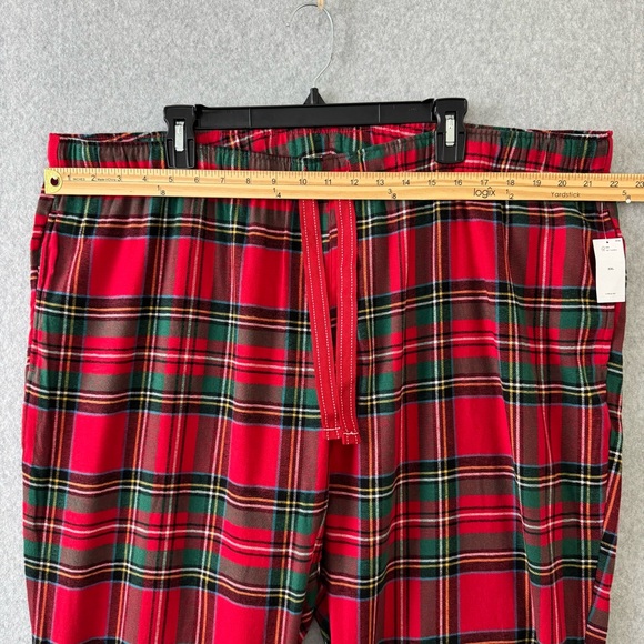 Old Navy Womens Flannel Pajama Set Size XXL Red Tartan Plaid Classic Holiday New - Picture 14 of 16